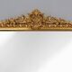 Large French antique gilt wooden chimney mirror, ca 1890