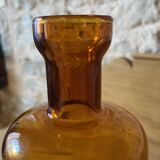 Amber glass soliflore bottle/vase, ca. 1970