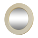 Miroir space age circulaire  couleur "sable", France, circa 1970