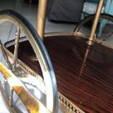 Rolling service wood and brass