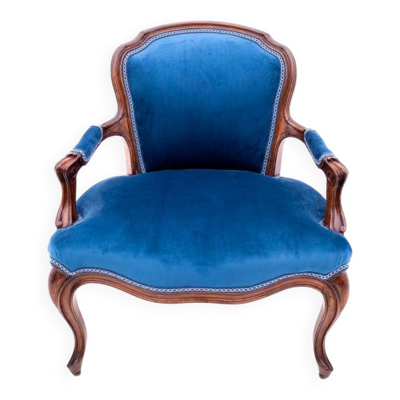 Fauteuil de style Louis XVI, France, vers 1920 après restauration