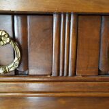 Console serves Louis XVI with marble and mirror
