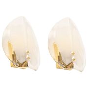 Kalmar wall sconces in brass and Murano glass, Austria, 1970s.