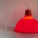Red geometric pendant light