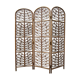Rattan screen peacock 70s