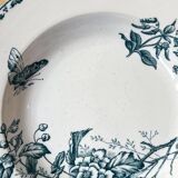 6 old iron earth soup plates from Sarreguemines