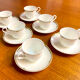 Villeroy & Boch 1960 porcelain coffee set of 6 cups and saucers