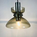 Suspension lamp made of rare glass from Limburg, 1970s