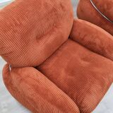 Pair of vintage armchairs by Adriano Piazzesi 1970s