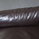 Two-seater Danish leather canapé Mid-Century Modern