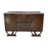 English art deco oak bar