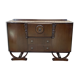 English art deco oak bar