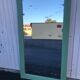 Large old mirror patinated in green  95x170cm