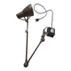 Old industrial articulated workshop lamp