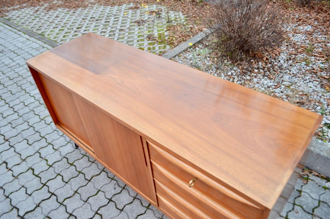 German Mid-Century Walnut Sideboard from A.M.T.