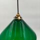 Lampe opaline verte ancienne