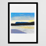 Sunset - a4 - pastel drawing - landscape - sunset