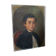 Children's portrait on canvas 19th