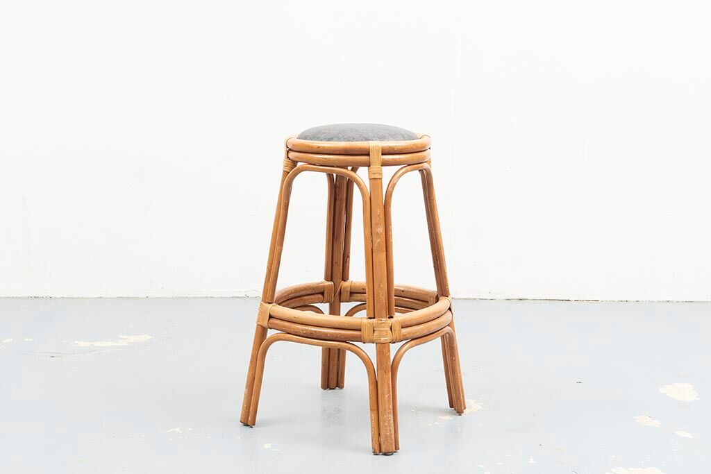 Rattan bar stool