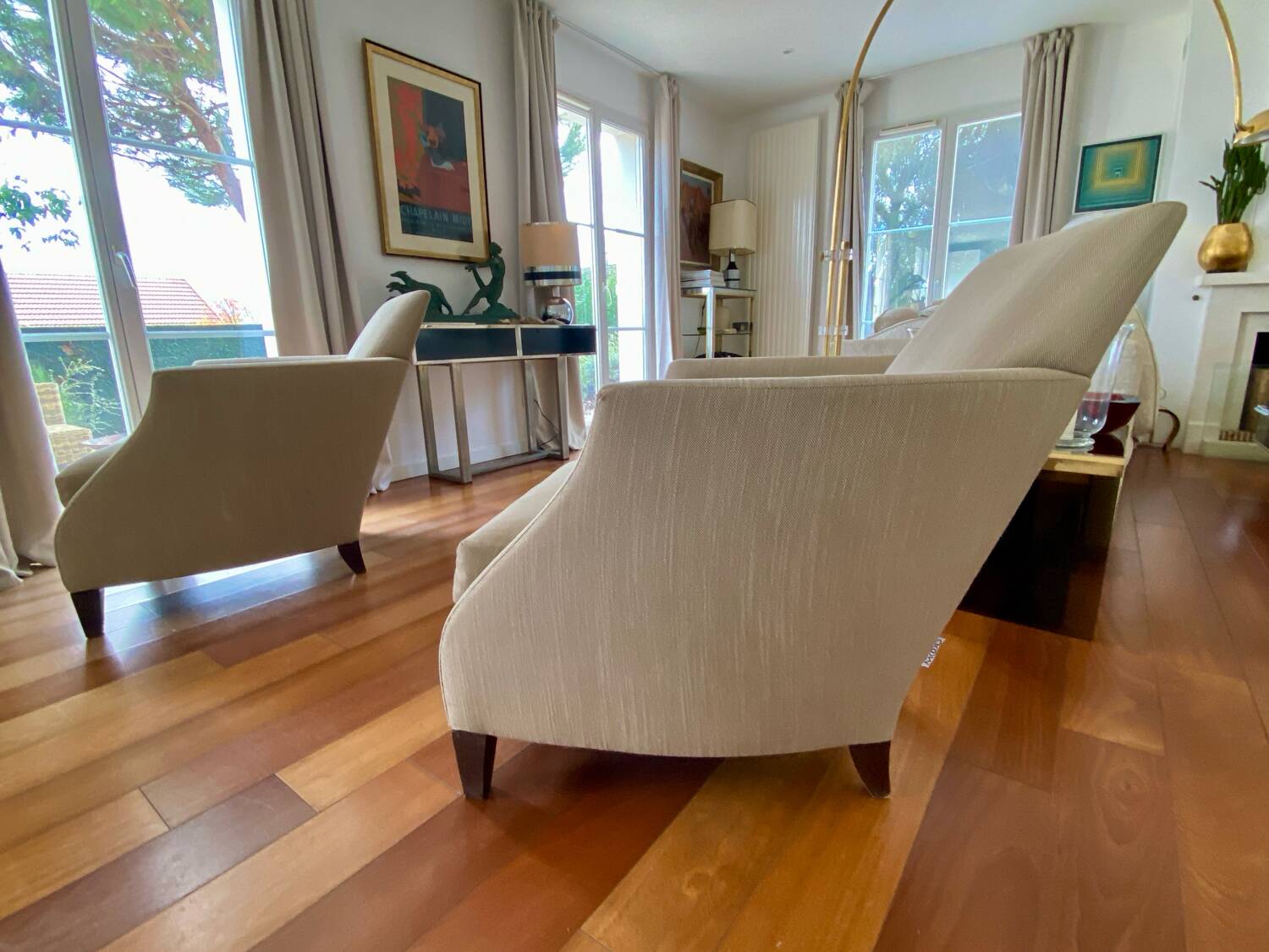 Lot de deux fauteuils Flexform