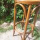 curved wooden bar stool