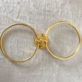 Towel rack golden rings