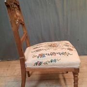 Upholstered low chair