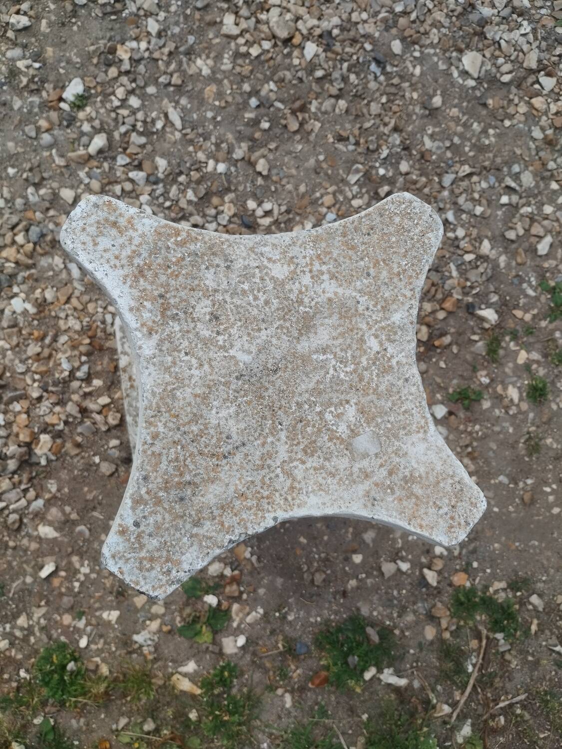 Vintage antique stone Medici garden planters