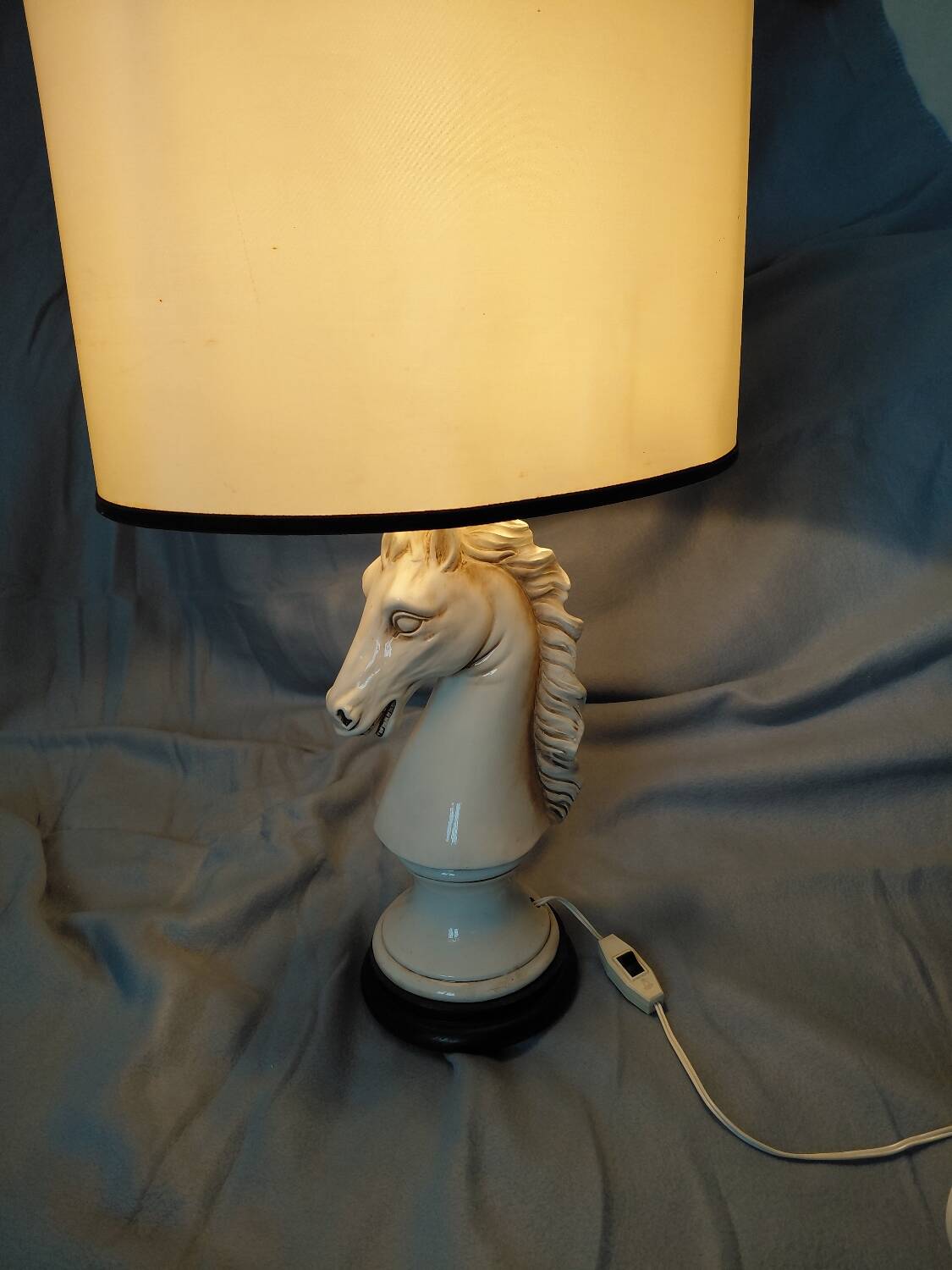 1970 ceramic horse lamp