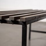 Italian slatted bench