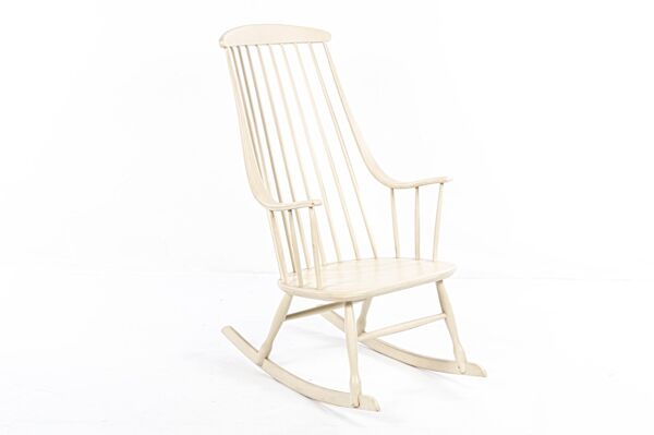 Rocking-chair par Lena Larsson pour Nesto Suédois vintage vers 1960