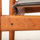 6 Danish chairs in teak, caning and leather, model FD 187 by Arne Vodder.