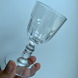 Set of 6 molded glass wine glasses, 20-30s