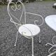 Wrought iron garden furniture