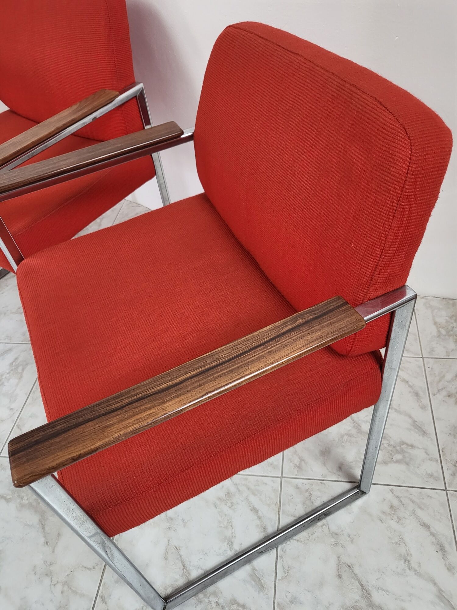 Set of three armchairs from the 1970s.