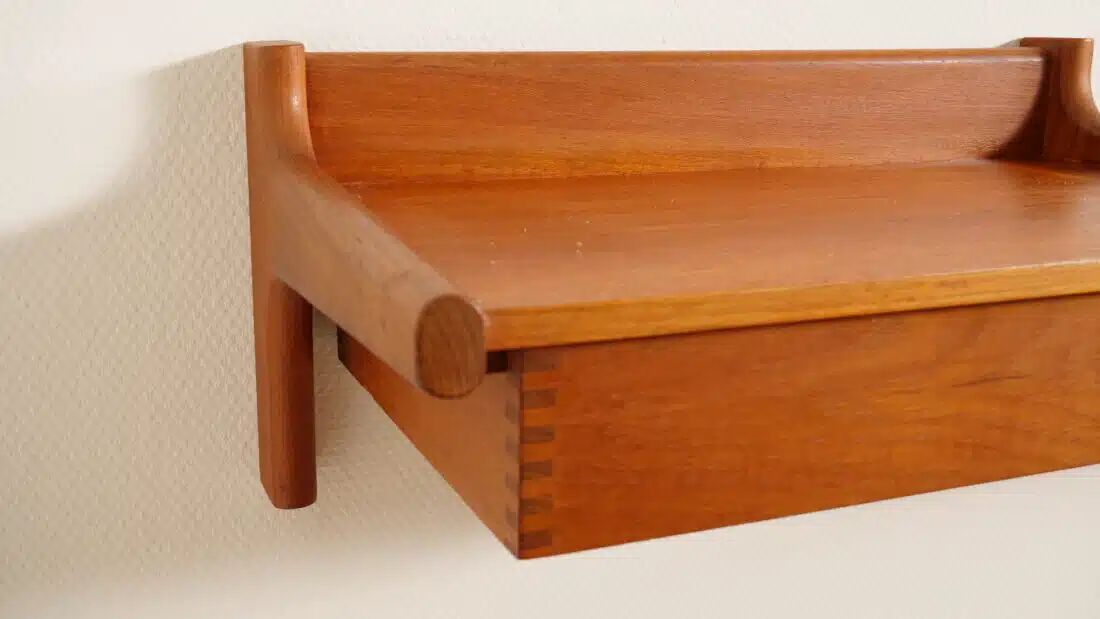 Set of Danish floating bedside tables | Teak | Vintage