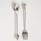 Silver-plated shell cutlery set