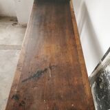 Workbench, brutalist console, solid wood