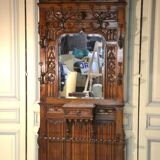 Porte Manteau En Noyer De Style Néo-gothique
