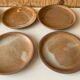 6 assiettes en grès vintage