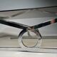 Vintage coffee table in chrome and smoked glass, 1970s.