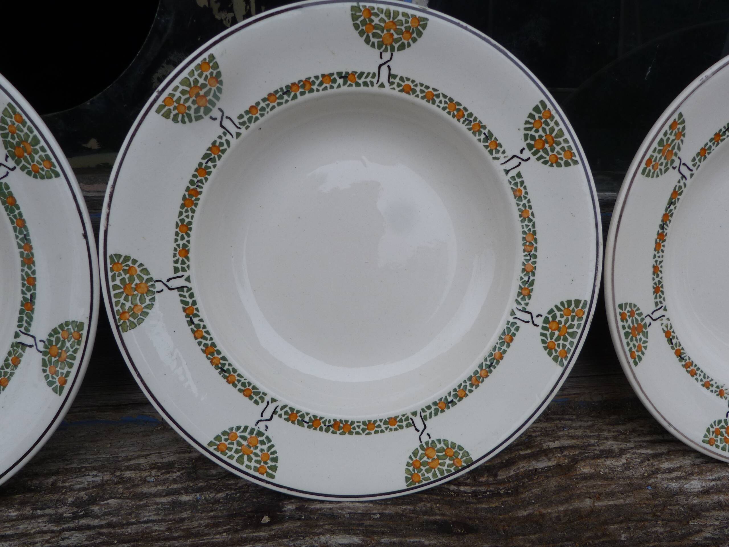 Lot de 4 assiettes Longwy