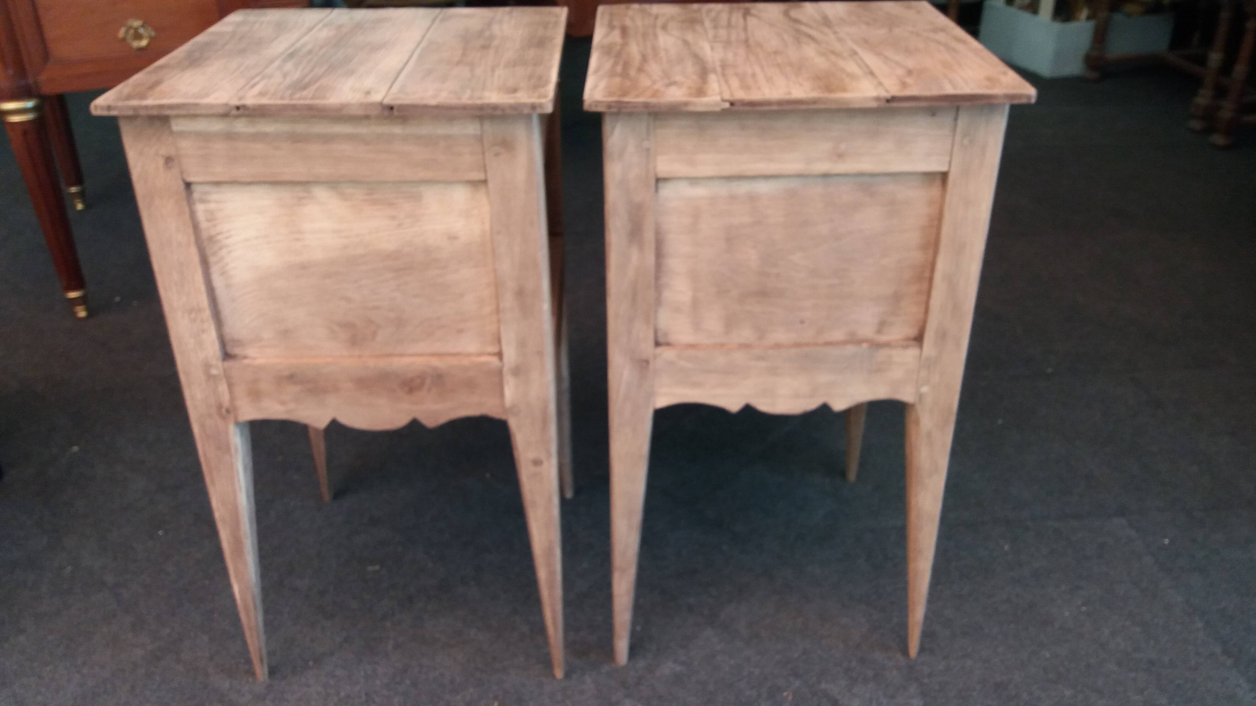 Pair of rustic bedside tables