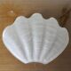 “Shell” wall lamp in gilded brass and frosted glass 1970