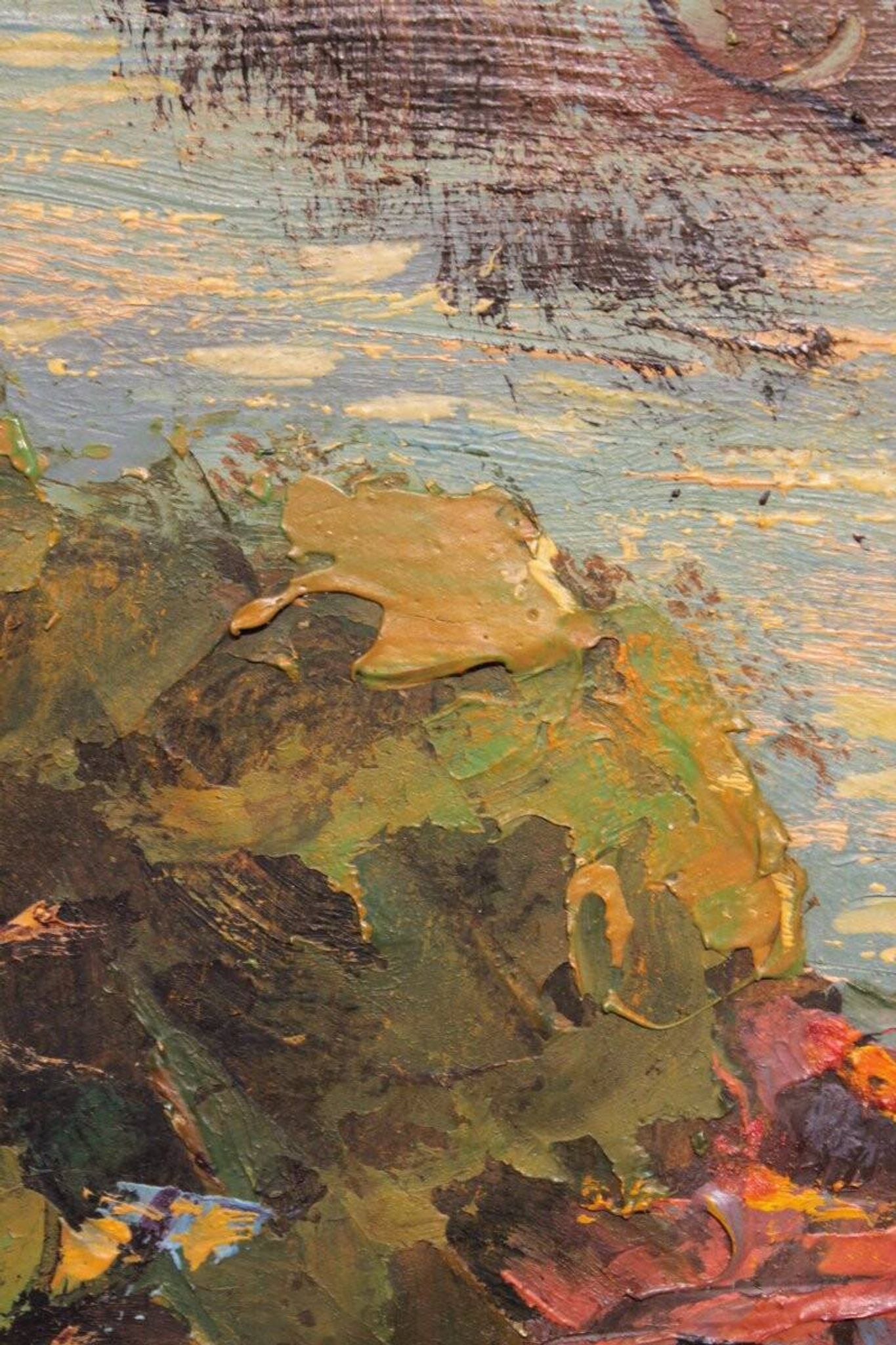Grande peinture marine de Pierre Forest - Côte d'Azur, années 1920/1930