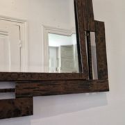 Antique beveled wrought iron mirror circa 1930