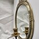 Grand porte-bougie mural vintage en miroir
