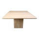 Vintage travertine dining table, 1970s