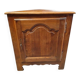 Corner wardrobe in solid wood rustic style