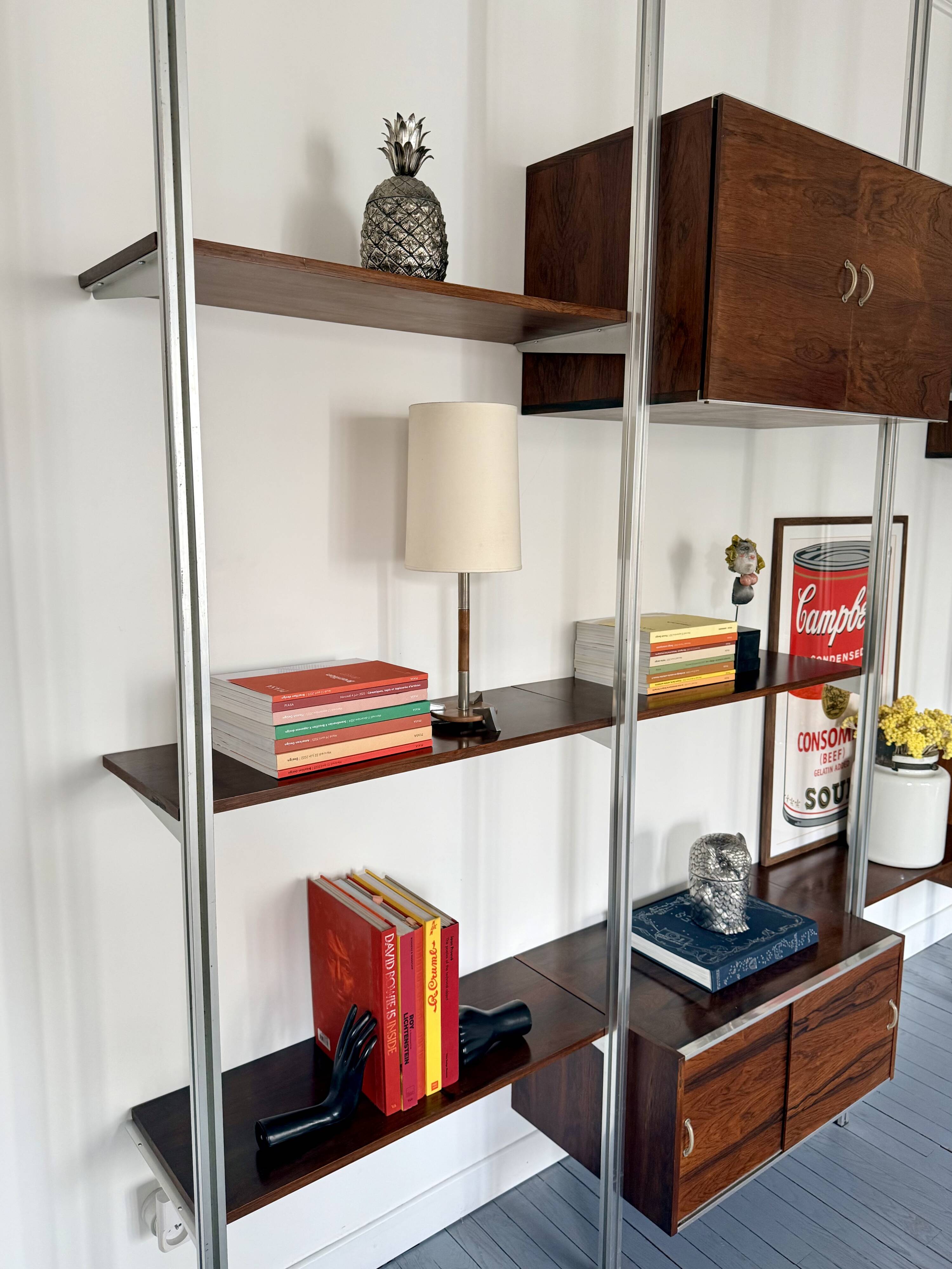 Modular bookshelf George Nelson & Associates OMNI system